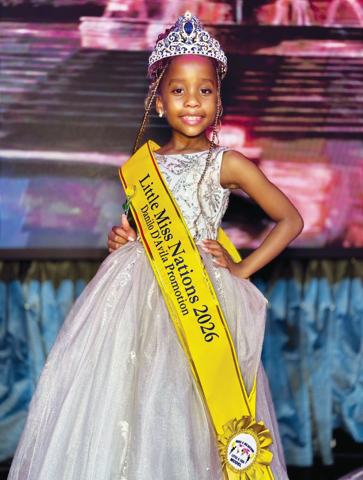 Double delight for Remofilwe “Remo” Khunou, who won Little Miss Nations 2026 and placed first runner-up in Little Princess of the Sea 2026.