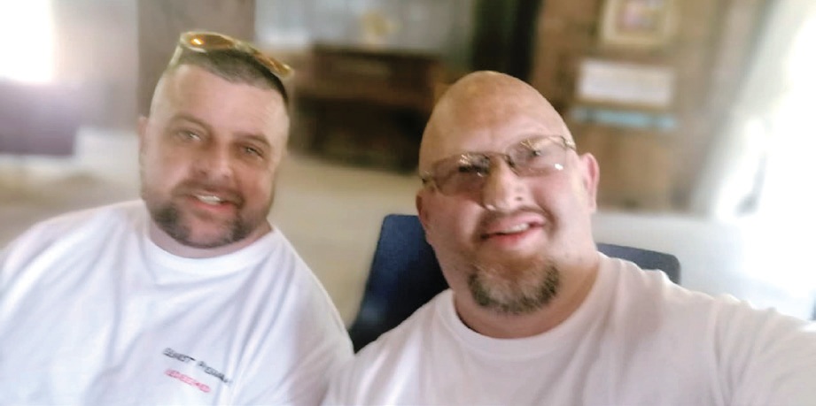 Friends to Addicts founder Ernest Pienaar (left) with Johan Mostert, also representing Friends to Addicts.
